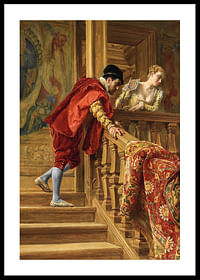 Op de trap door Ernest Meissonier-0