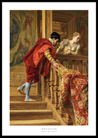 Auf der Treppe von Ernest Meissonier-0
