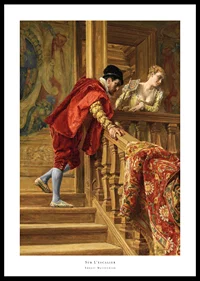 Sur L’escalier By Ernest Meissonier-0