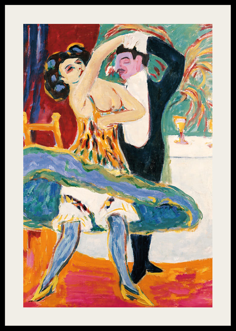 Două fete pe un divan de Ernst Ludwig Kirchner-12