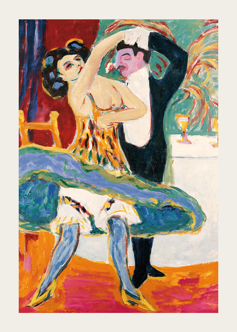 Două fete pe un divan de Ernst Ludwig Kirchner-12