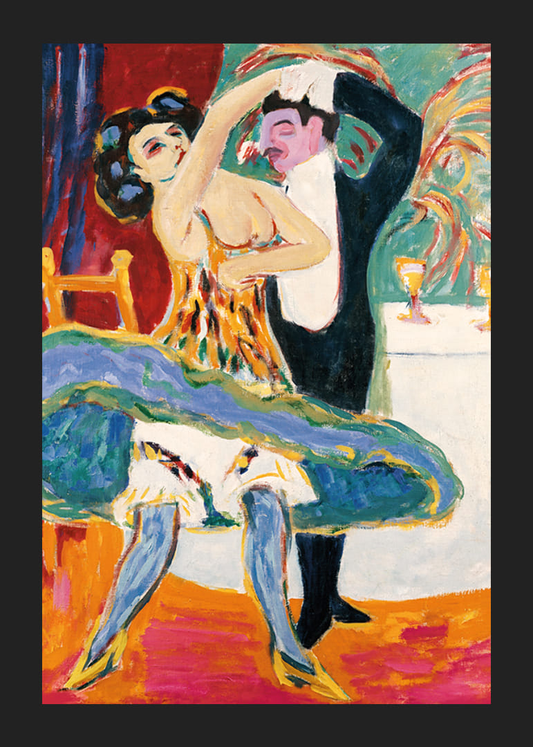 Două fete pe un divan de Ernst Ludwig Kirchner-12