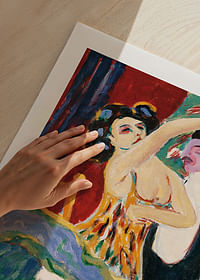 Twee meisjes op een divan door Ernst Ludwig Kirchner-5