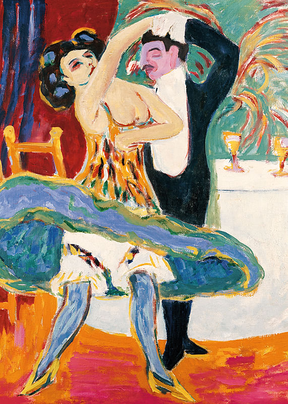 Twee meisjes op een divan door Ernst Ludwig Kirchner-12