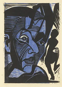 Self-Portrait With Dancing Death By Ernst Ludwig Kirchner-1