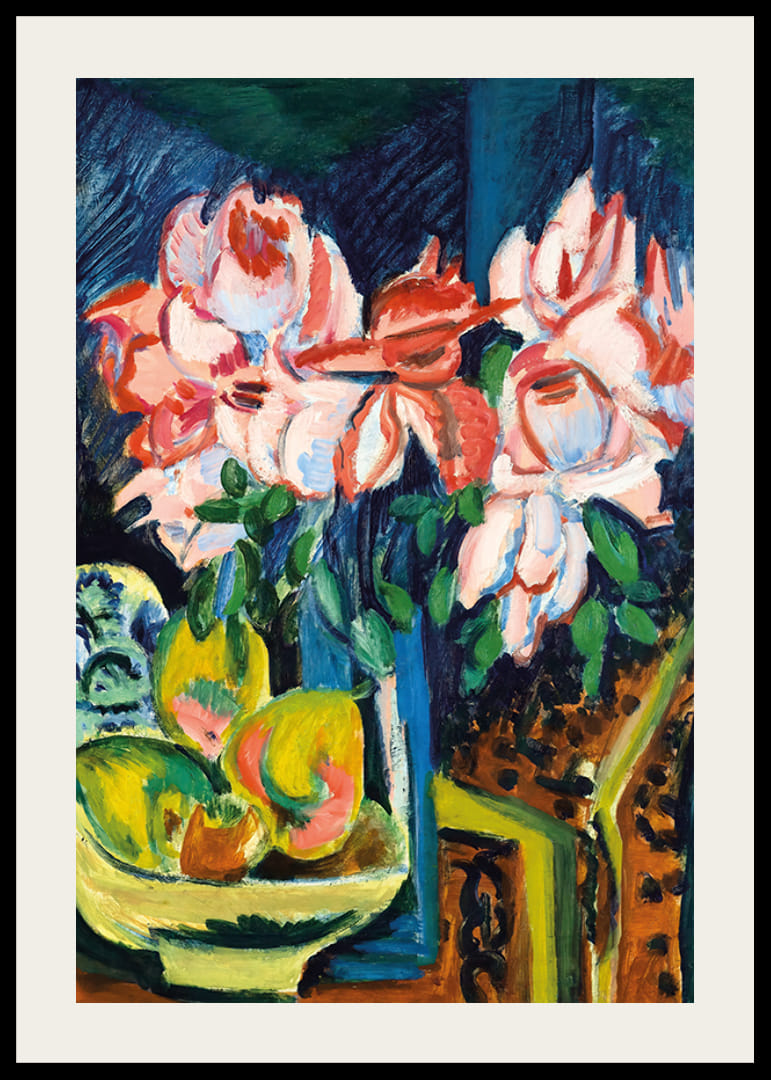 Still Life With Jug And African Bowl By Ernst Ludwig Kirchner-12
