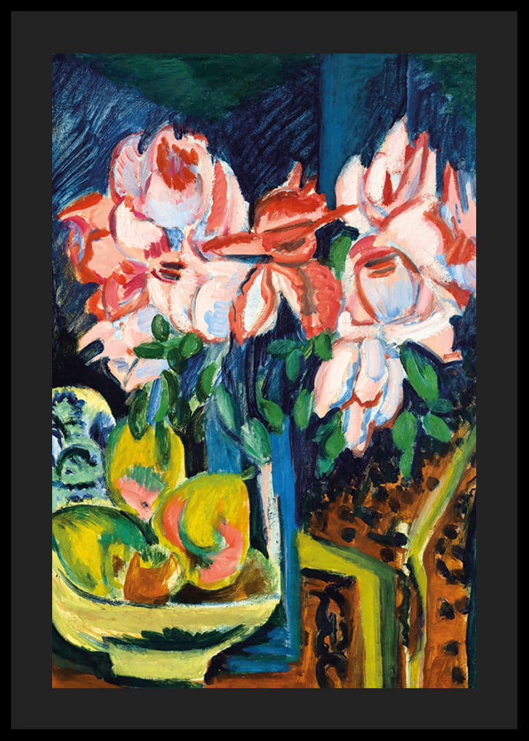 Still Life With Jug And African Bowl By Ernst Ludwig Kirchner-12