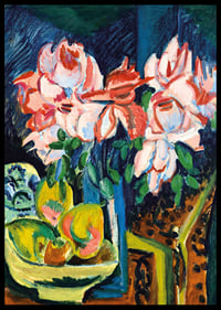 Still Life With Jug And African Bowl By Ernst Ludwig Kirchner-8