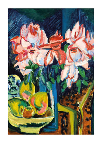 Juliste Still Life With Jug And African Bowl By Ernst Ludwig Kirchner