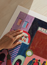 Negozio sotto la pioggia di Ernst Ludwig Kirchner-5