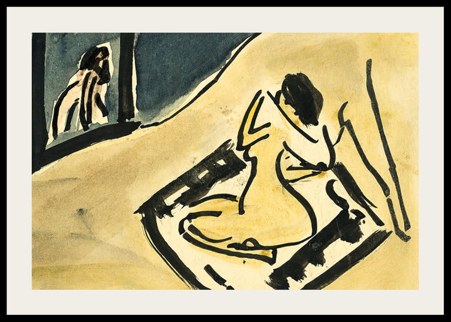 Berglandschap Bon Clavadel door Ernst Ludwig Kirchner-12