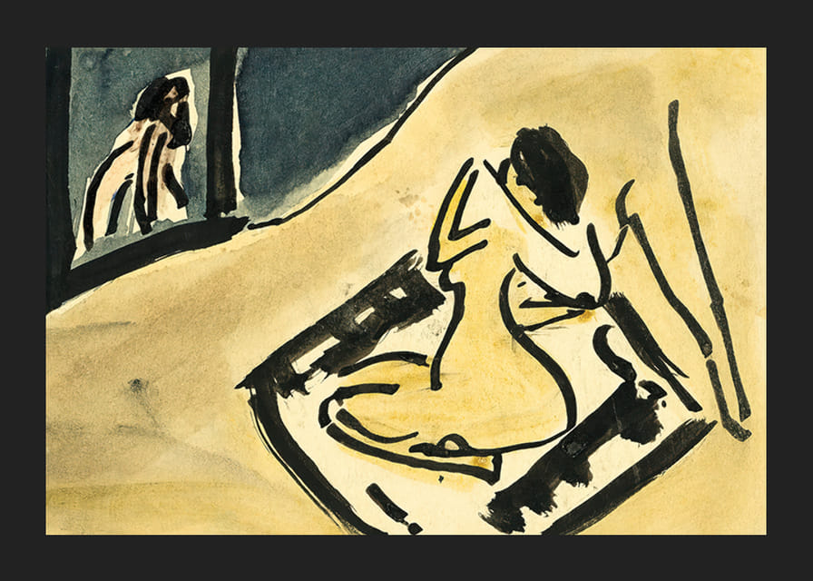 Berglandschap Bon Clavadel door Ernst Ludwig Kirchner-12