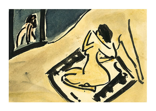 Plagát Berglandschaft Bon Clavadel By Ernst Ludwig Kirchner