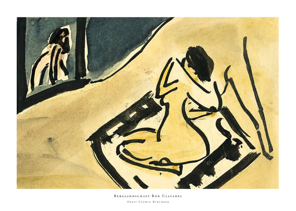 Plakatas Berglandschaft Bon Clavadel By Ernst Ludwig Kirchner