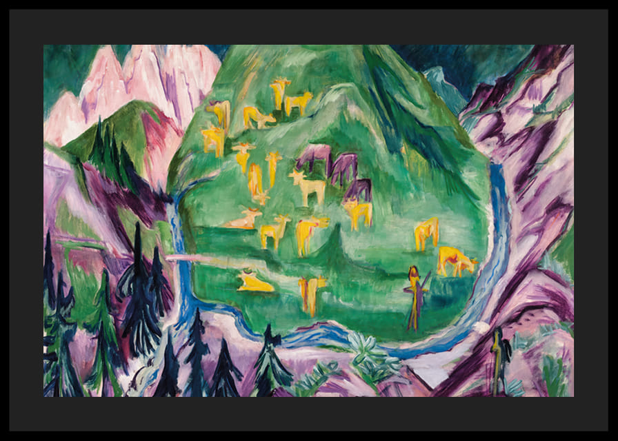 Východ mesiaca, vojak a panna Ernst Ludwig Kirchner-12