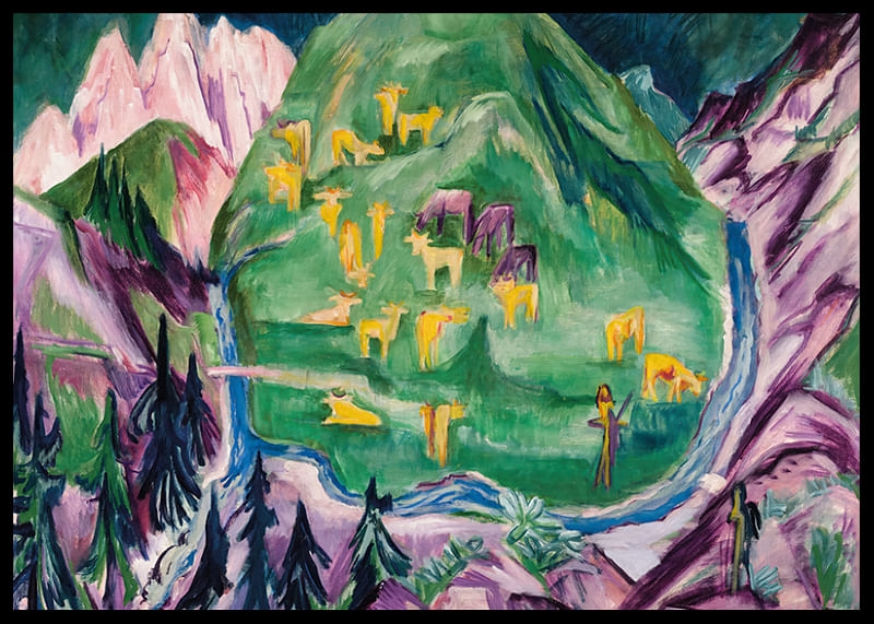 Moonrise, Soldier And Maiden By Ernst Ludwig Kirchner-12