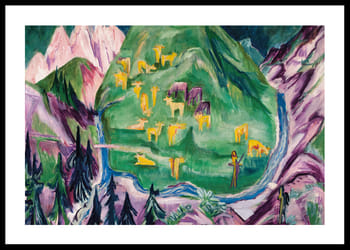 Poster Moonrise, Soldier And Maiden By Ernst Ludwig Kirchner