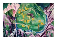Moonrise, Soldier And Maiden By Ernst Ludwig Kirchner-3