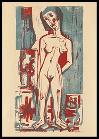 Naked Woman At The Window By Ernst Ludwig Kirchner-0