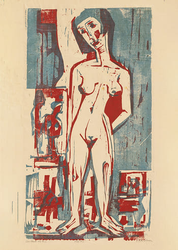 Póster Naked Woman At The Window By Ernst Ludwig Kirchner
