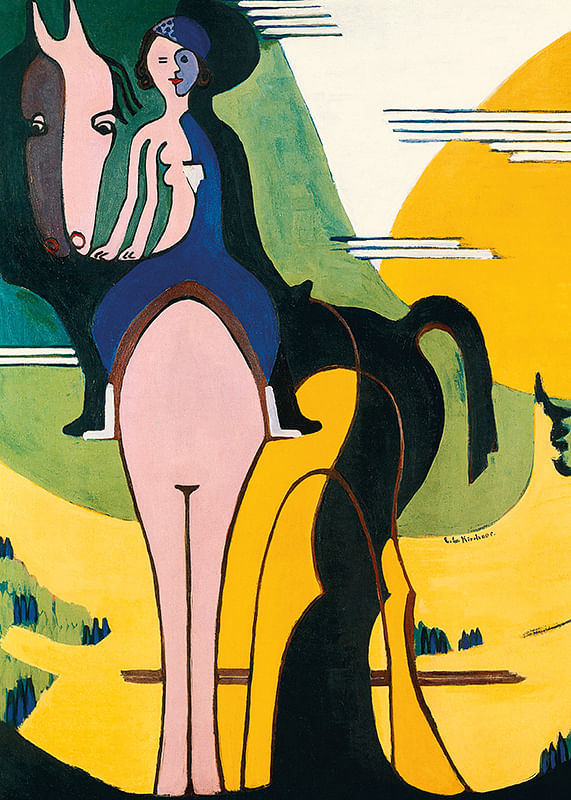 Naisratsastaja Ernst Ludwig Kirchner-12
