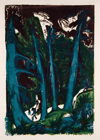 Fir Trees By Ernst Ludwig Kirchner-1