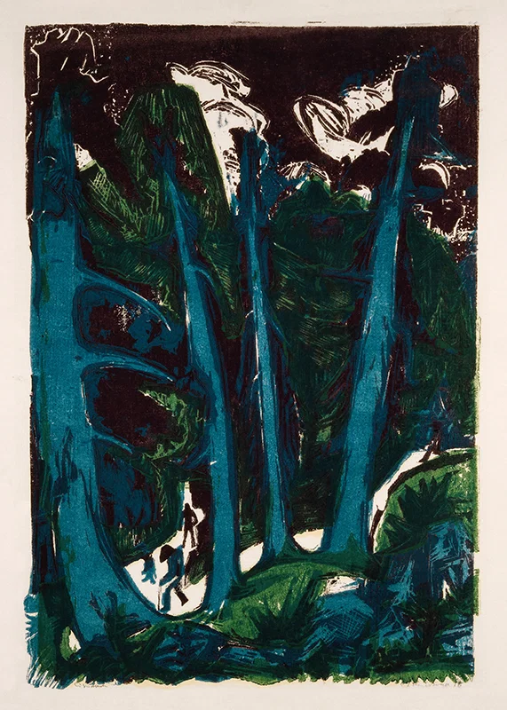 Fir Trees By Ernst Ludwig Kirchner-12