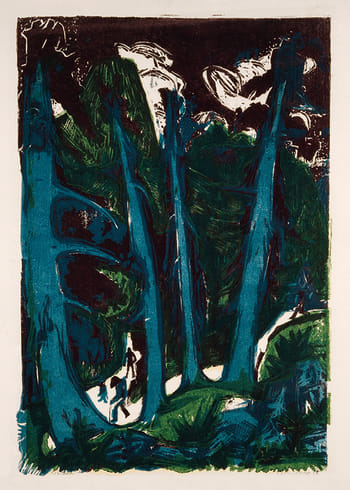 Plakat Fir Trees By Ernst Ludwig Kirchner