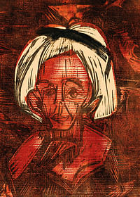 Terugkerende geitenkudde door Ernst Ludwig Kirchner-3