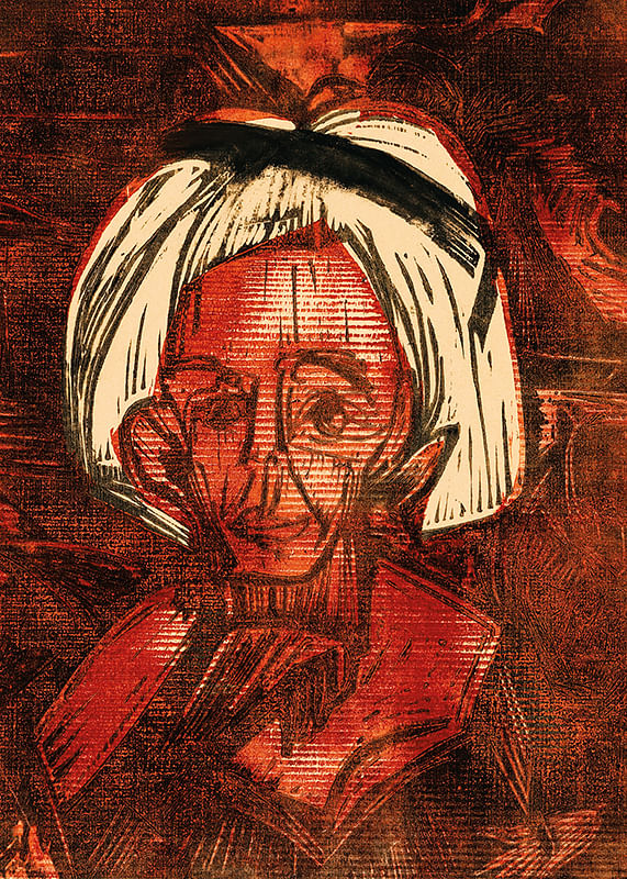 Terugkerende geitenkudde door Ernst Ludwig Kirchner-12