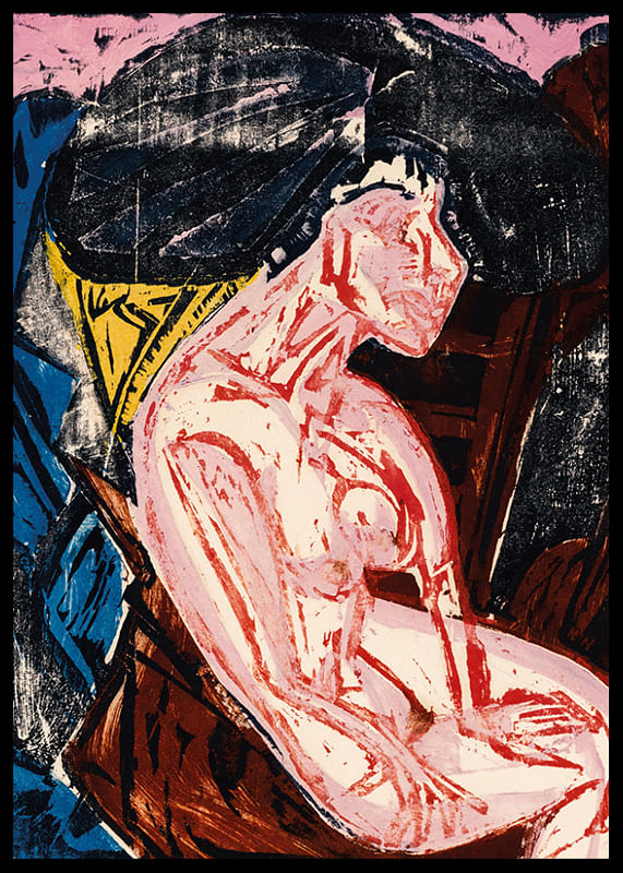 Struggles, Torments of Love af Ernst Ludwig Kirchner-12