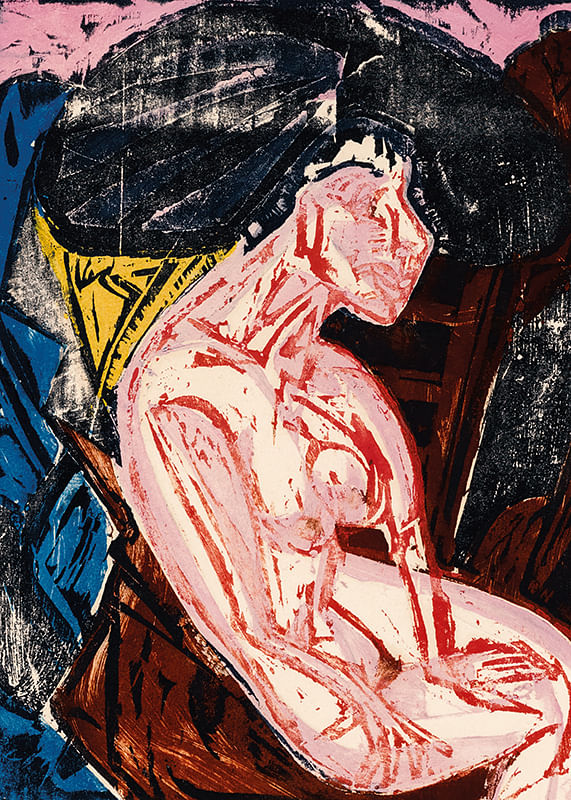 Struggles, Torments of Love af Ernst Ludwig Kirchner-12