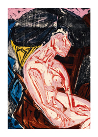 Struggles, Torments of Love By Ernst Ludwig Kirchner-3