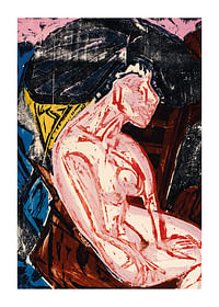 Struggles, Torments of Love af Ernst Ludwig Kirchner-1