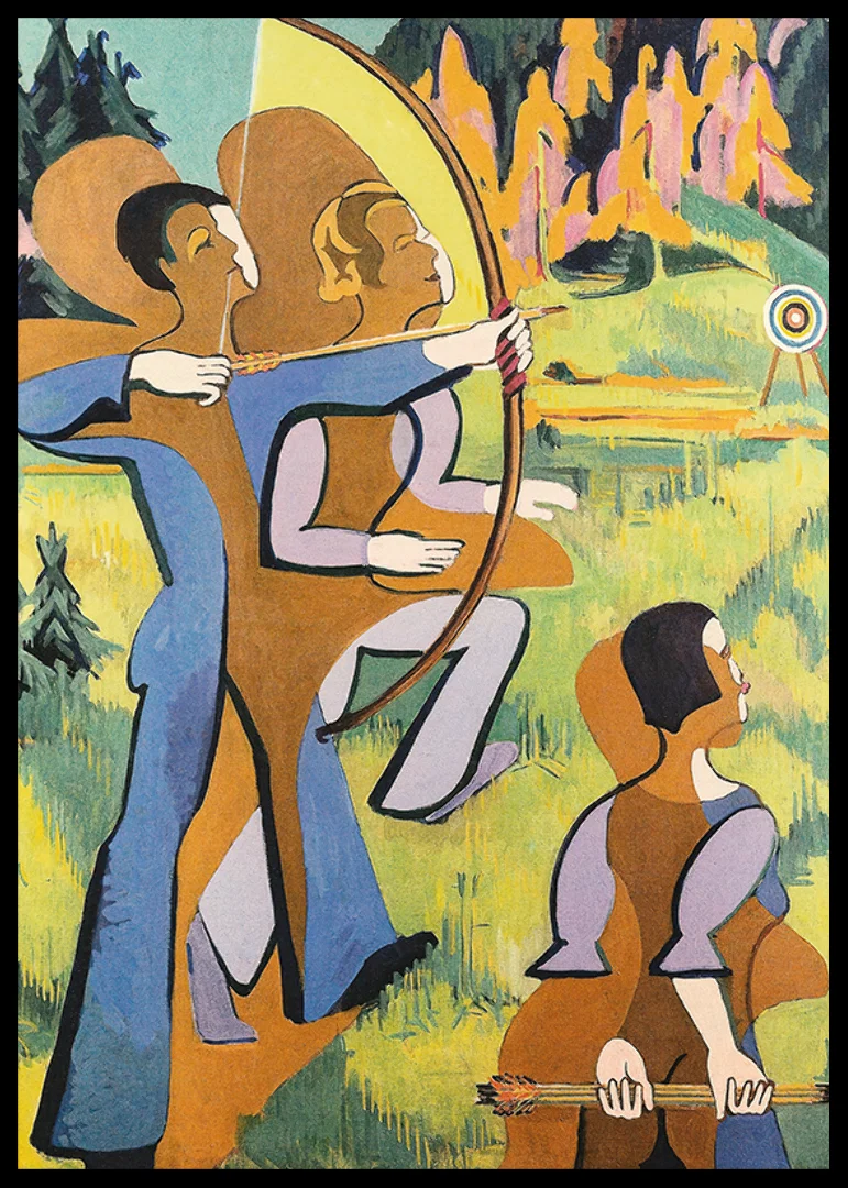 Archers By Ernst Ludwig Kirchner-12