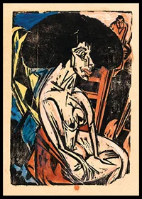 Three Figures on Fehmarn by Ernst Ludwig Kirchner-0
