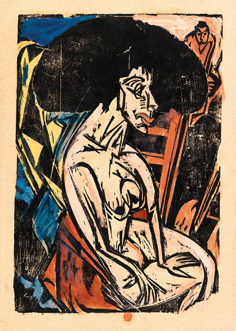 Three Figures on Fehmarn by Ernst Ludwig Kirchner-12