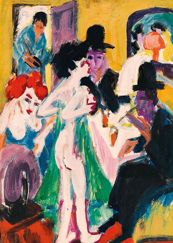 Drie dansers door Ernst Ludwig Kirchner-12