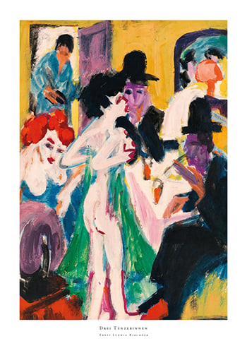 Plakat Drei Tänzerinnen By Ernst Ludwig Kirchner