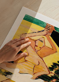 Vrouw met geit door Ernst Ludwig Kirchner-5