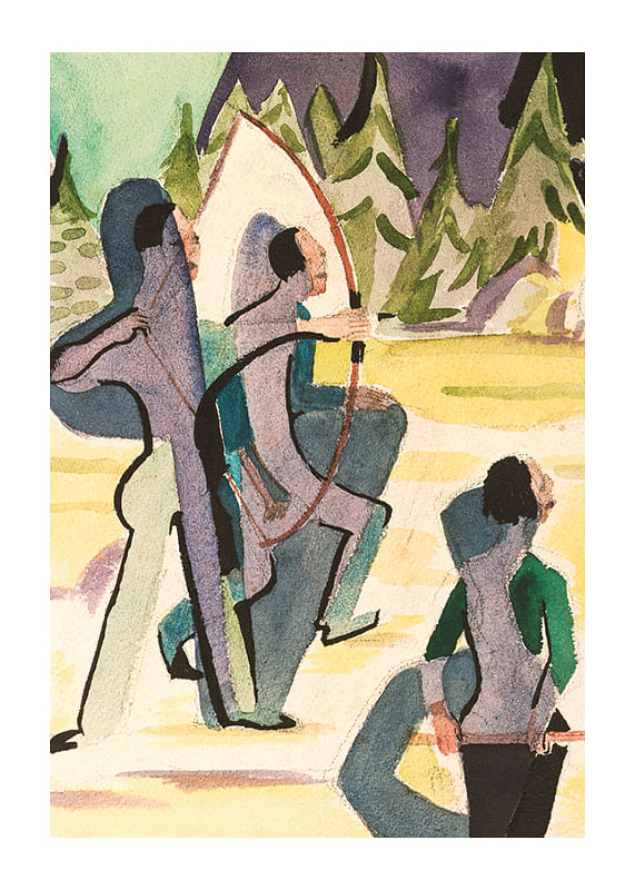 Plagát Archer By Ernst Ludwig Kirchner