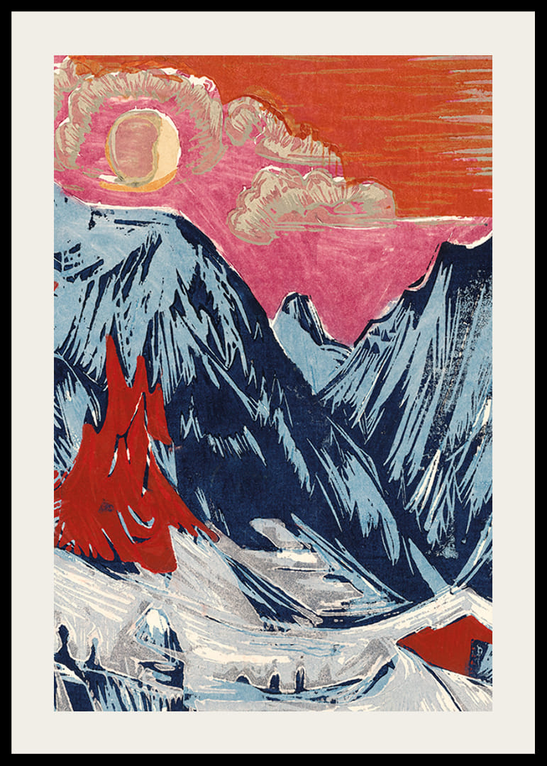 Langmatte At Moonset By Ernst Ludwig Kirchner-12