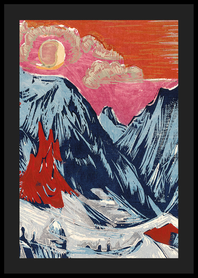 Langmatte At Moonset By Ernst Ludwig Kirchner-12