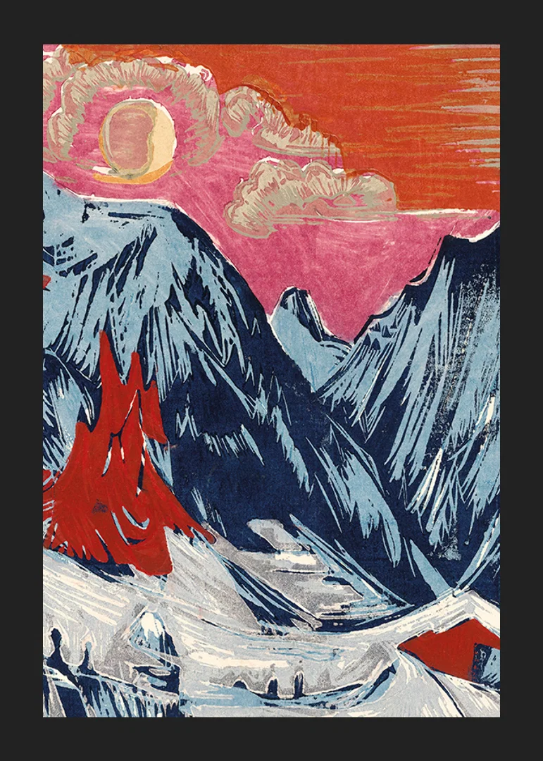 Langmatte At Moonset By Ernst Ludwig Kirchner-12