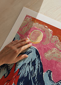 Langmatte ved månenedgang af Ernst Ludwig Kirchner-5
