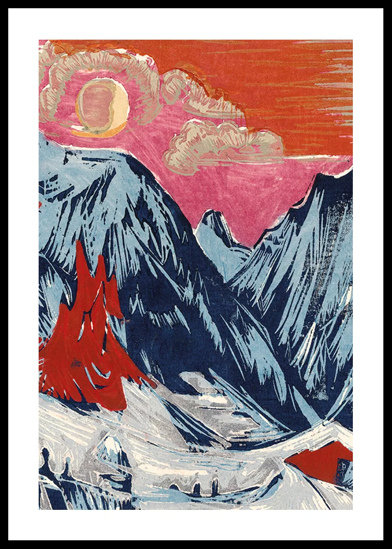 Langmatte At Moonset By Ernst Ludwig Kirchner-12