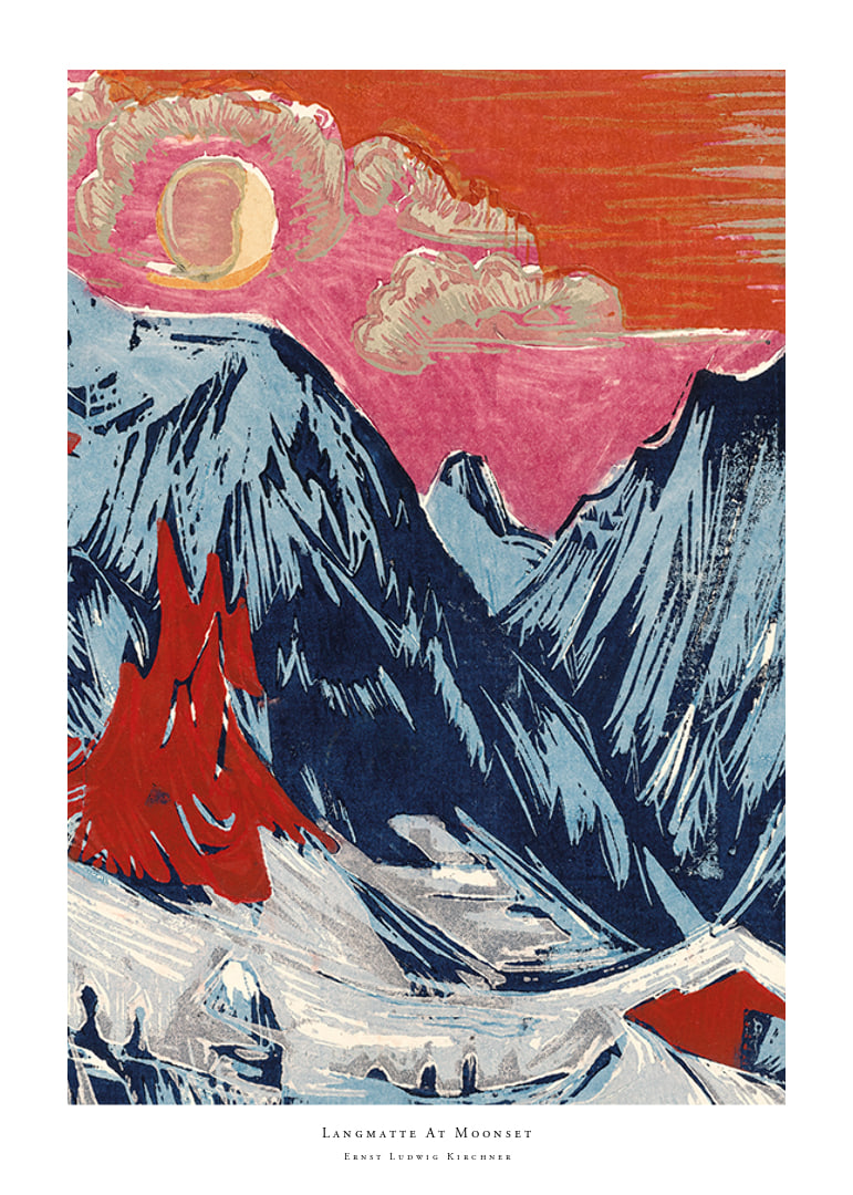 Langmatte At Moonset By Ernst Ludwig Kirchner-12