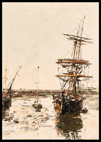 Avant-port De Trouville By Eugene Boudin-4