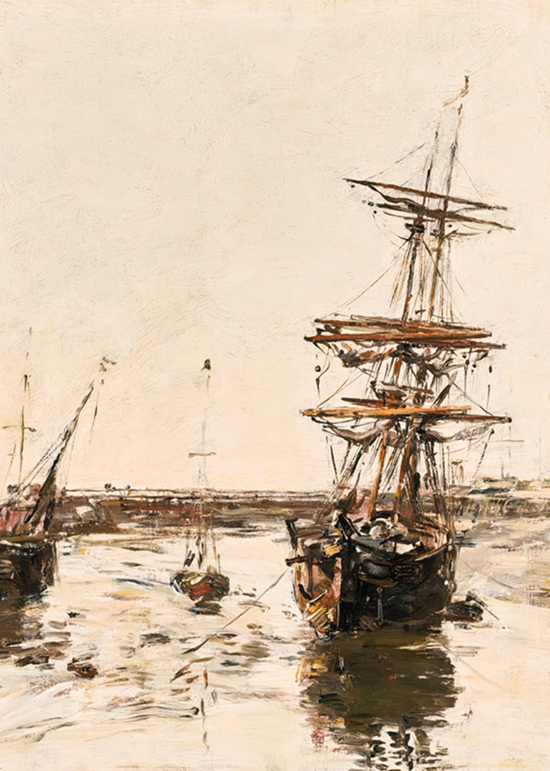 Avant-port De Trouville By Eugene Boudin-12