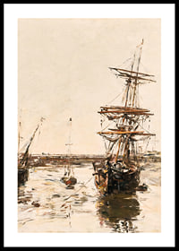 Avant-port De Trouville By Eugene Boudin-2